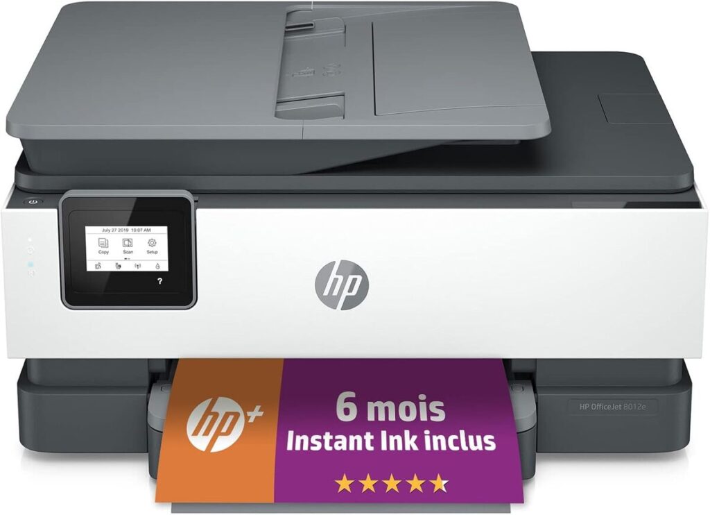 Test de l'imprimante HP OfficeJet Pro 8012e : performance et instant ink inclus