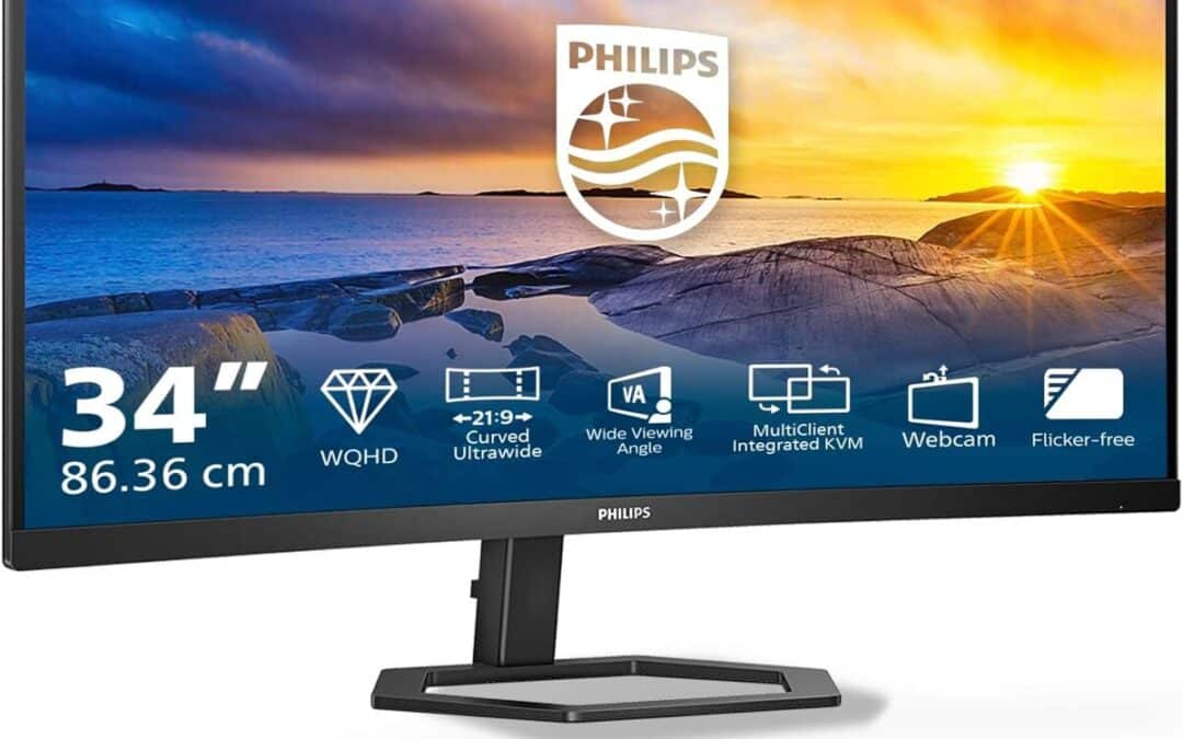 Test du moniteur incurvé Philips 34E1C5600AM : immersion et polyvalence