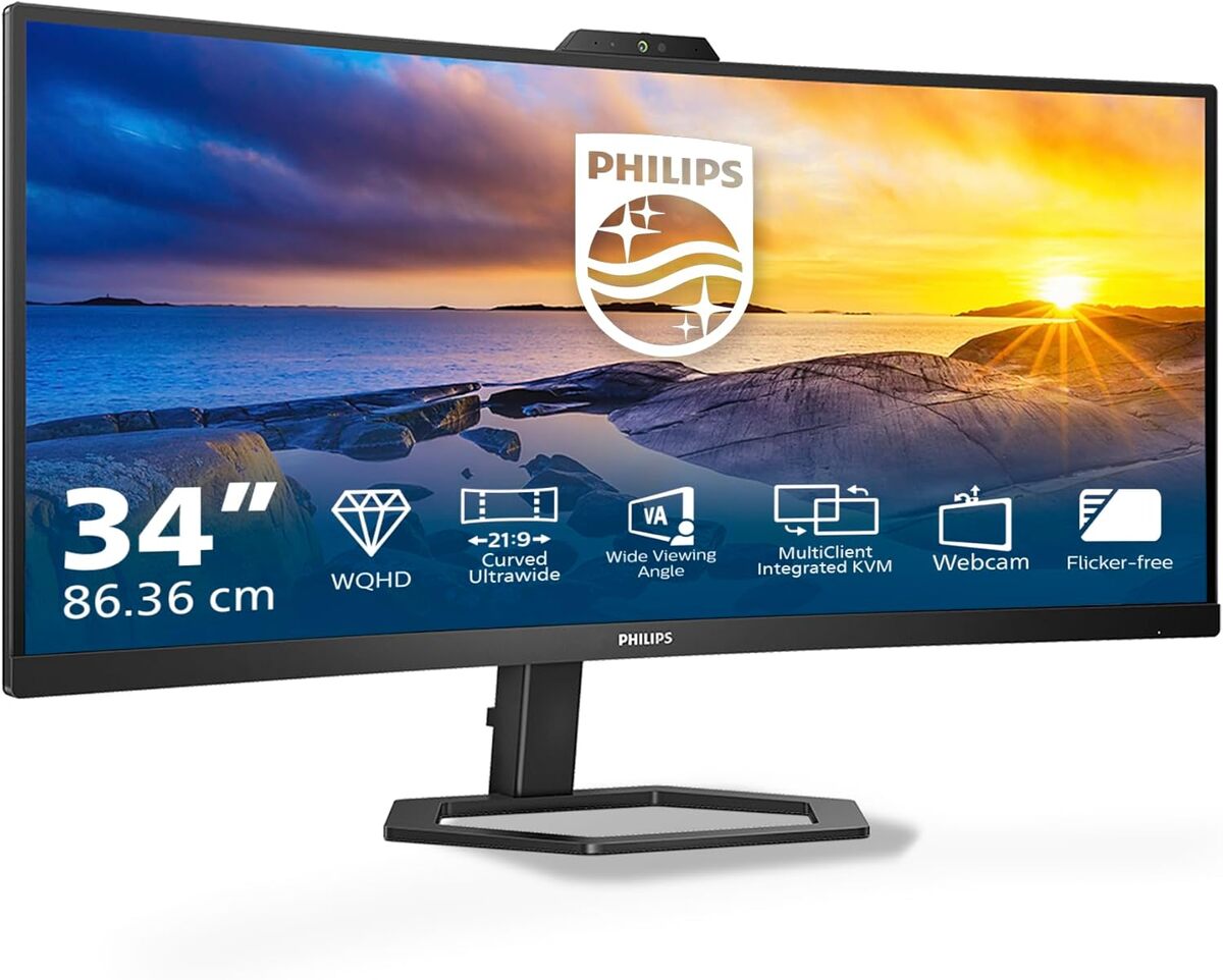 Test du moniteur incurvé Philips 34E1C5600AM : immersion et polyvalence