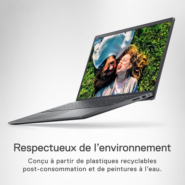 Dell Inspiron 15 (3520) - 15.6 Pouces FHD (1920 x 1080) 120Hz, Intel Core i7-1255U, 16 Go RAM, 512 Go SSD, Intel Iris XE Graphics, Windows 11 Home, Clavier Français, Noir Carbone