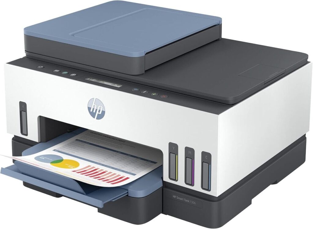 Test : hP Smart Tank 7306, imprimante tout-en-un sans fil avec chargeur automatique