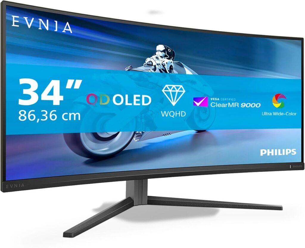 Test Phillips Evnia 34M2C6500 : moniteur OLED incurvé de 34 pouces, gaming à 175 Hz