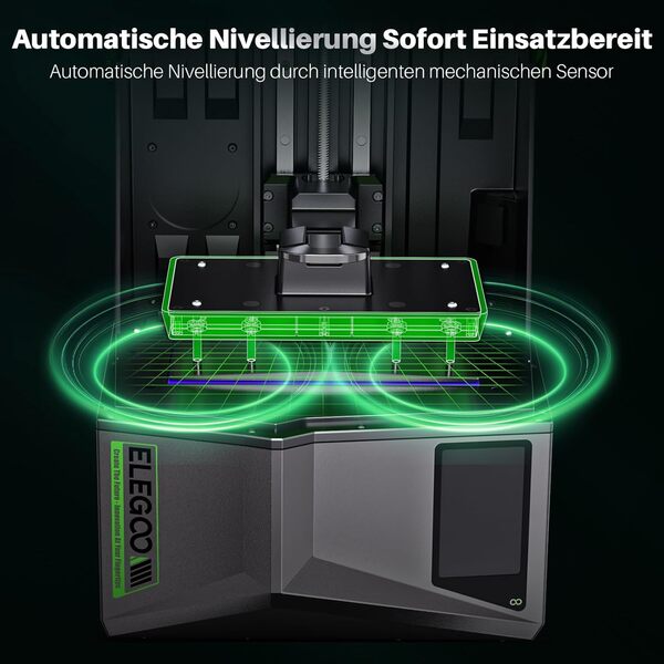 ELEGOO Saturn 4 12K Reisn Imprimante 3D Résine avec LCD monochrome de 10 pouces, capteur mécanique intelligent et nivellement automatique, grande taille d'impression de 218,88 x 122,88 x 220 mm³