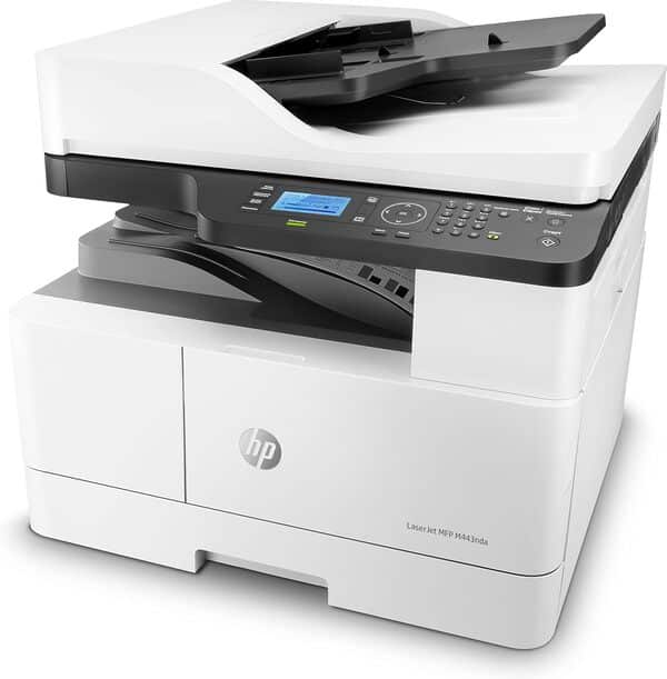 HP LaserJet MFP M443nda (8AF72A) - imprimante multifonction : impression, A3/A4, scan, copie (noir ; recto-verso ; jusqu’à 25 ppm ; USB 2.0 + Gigabit Ethernet)