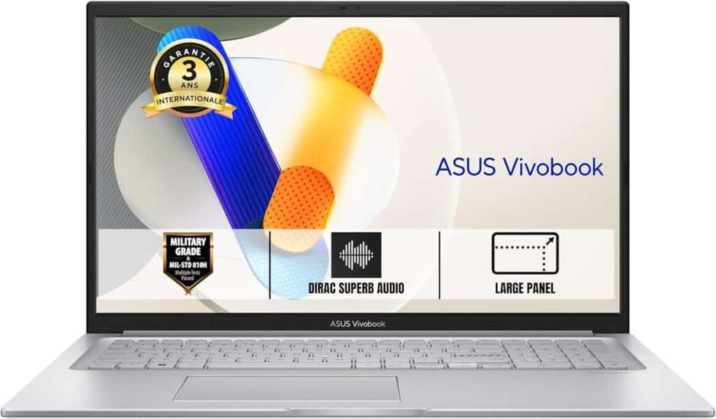 Test : asus Vivobook 17 S1704VA-AU527W, le pc portable polyvalent