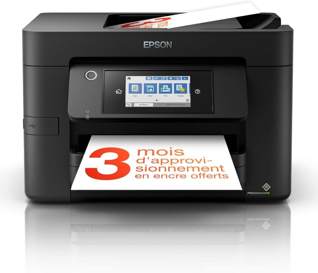 Test : imprimante Epson WorkForce Pro WF-4820DWF compact et performant