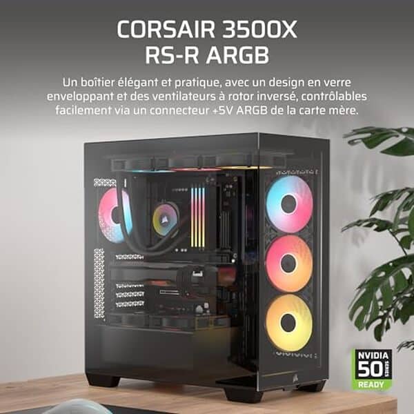 Découvrez comment le boîtier Corsair 3500X RS-R ARGB allie performance et design pour des configurations polyvalentes inégalées