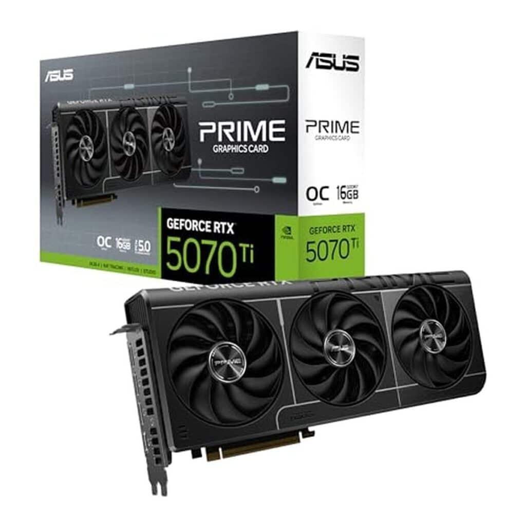 Test de la carte graphique ASUS Prime RTX 5070 Ti OC 16G : puissance et performance
