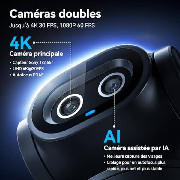 Découvrez la eMeet PIXY, une caméra PTZ 4K ultra-précise idéale pour le streaming professionnel. Améliorez la qualité de vos vidéos avec cette technologie de pointe.