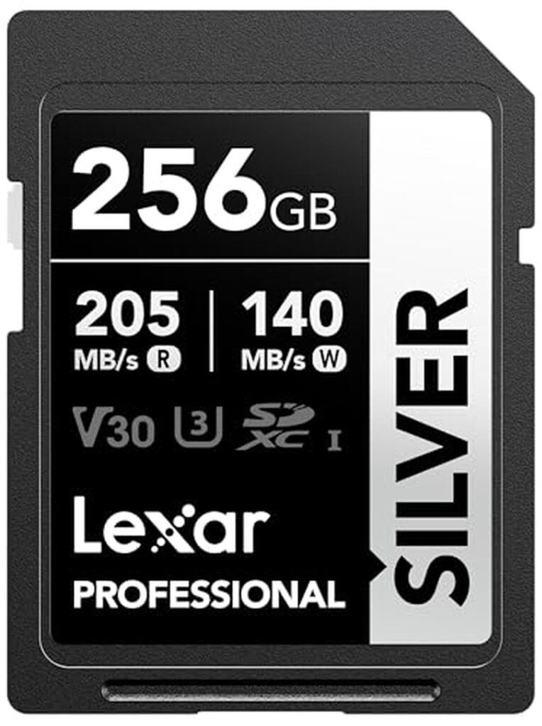 Test de la carte SD Lexar Silver 256Go : performance ultime en 4K