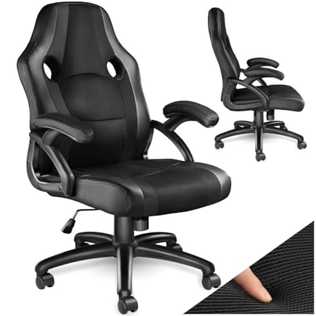 Test de la chaise gaming ergonomique tectake : confort et design pivotant