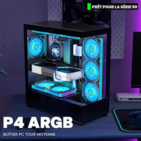 Découvrez notre avis complet sur le boîtier PC KEDIERS P4 ARGB : performances, design gamer et caractéristiques techniques. Test détaillé et analyse approfondie. 