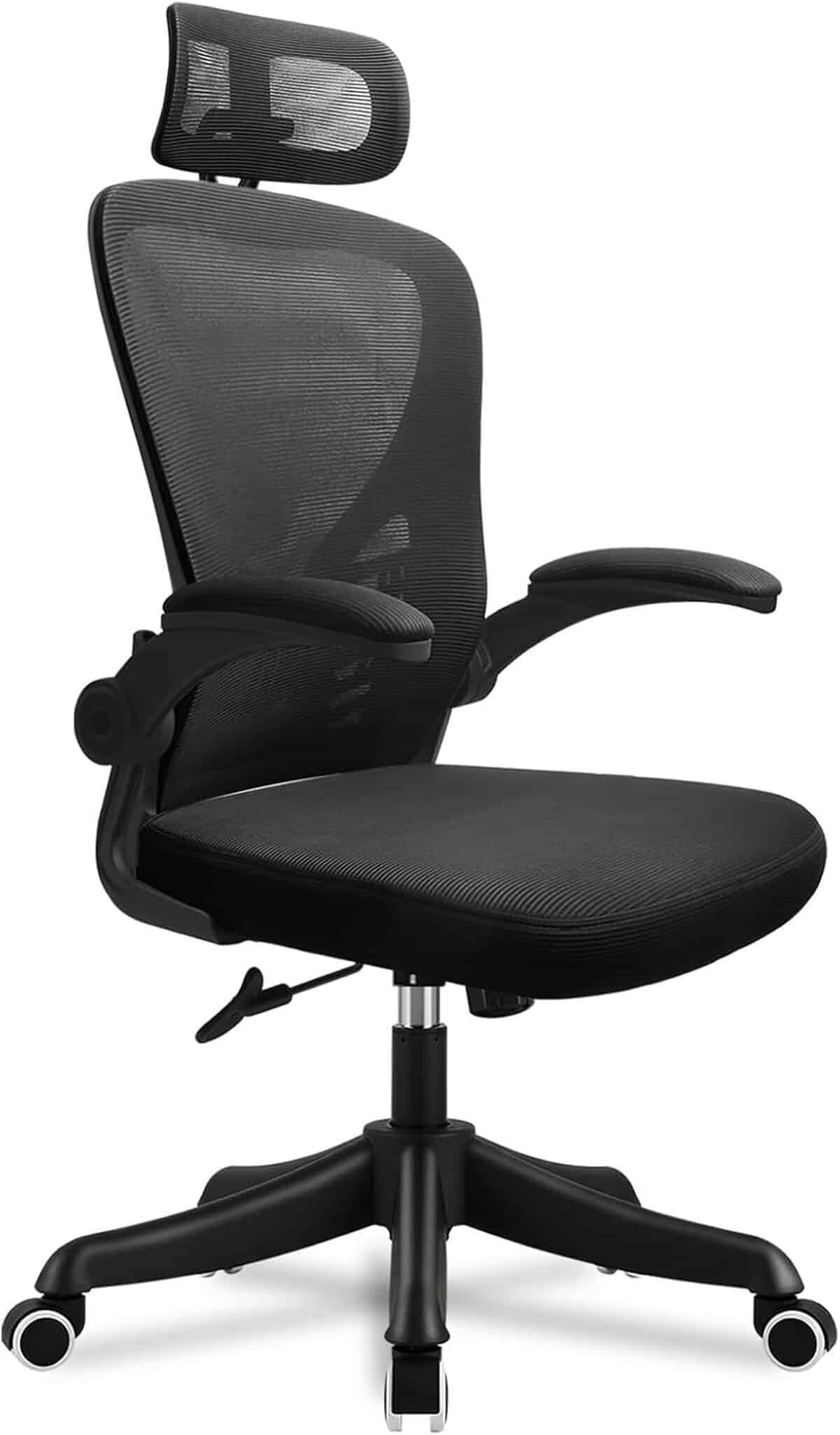 Test : chaise de bureau ergonomique EOXCIIU avec soutien lombaire et appui-tête réglable