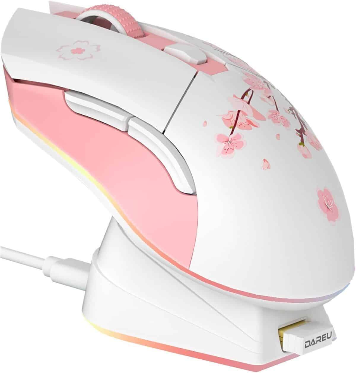 Test de la souris gamer sans fil Dareu Sakura : performance et design élégants