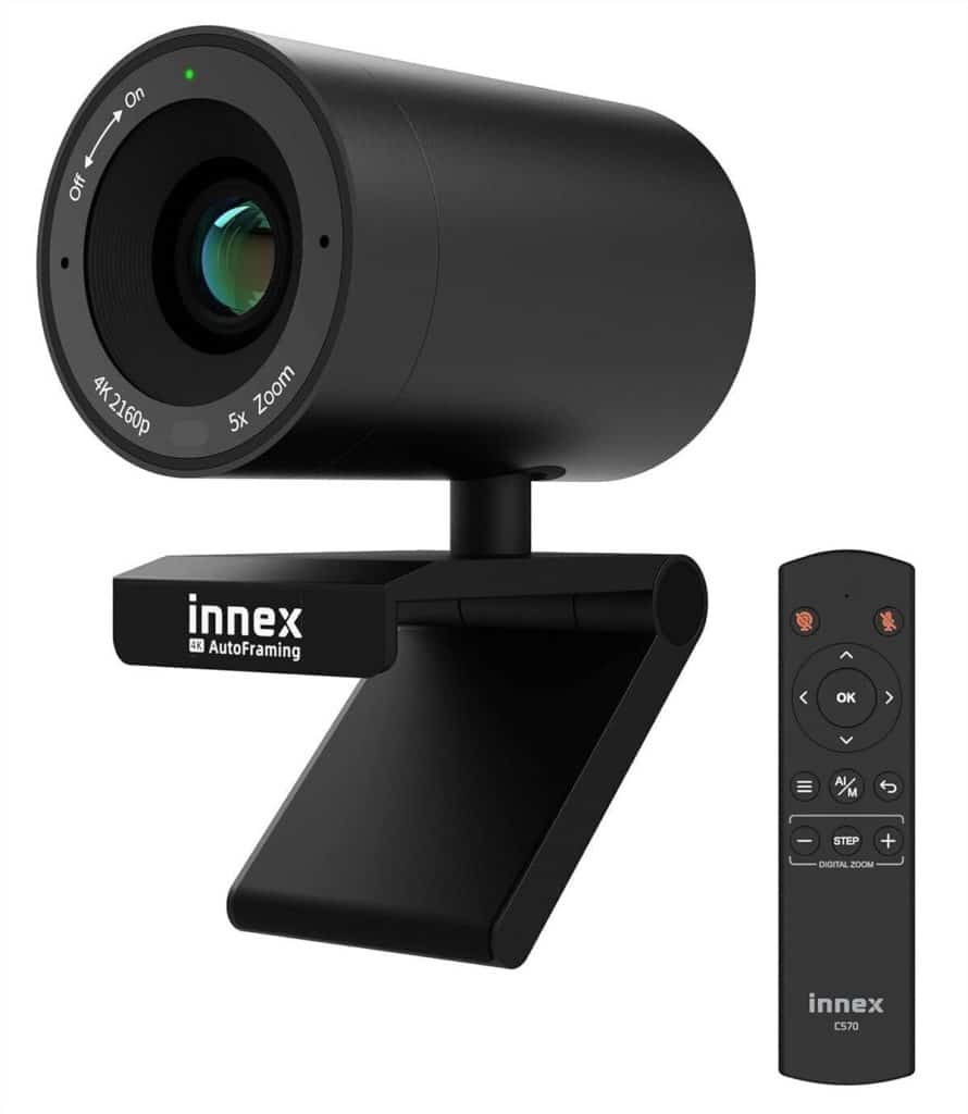 Test de la webcam Innex C570 4K à grand angle avec suivi IA
