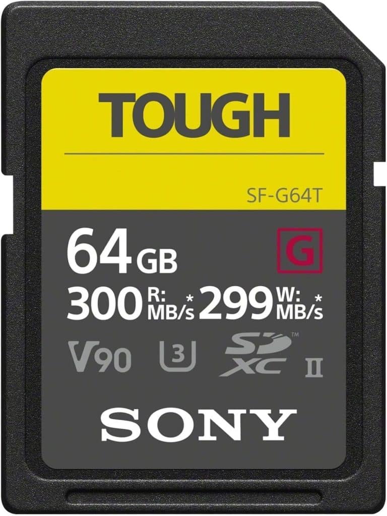 Test : carte mémoire Sony SF-G64T/T1 64 GB SDXC UHS-II classe 10