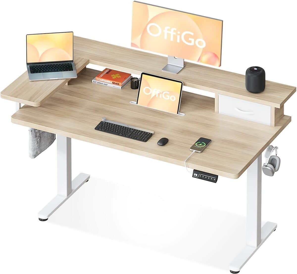 Test du bureau assis debout électrique OffiGo 120 x 60 cm : ergonomique et pratique