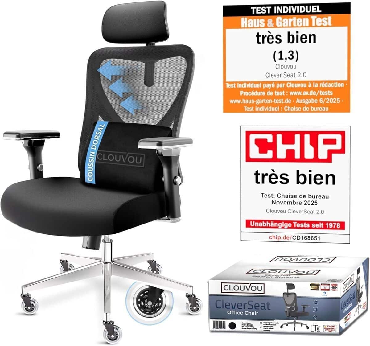Test du fauteuil Clouvou CleverSeat : ergonomie et robustesse