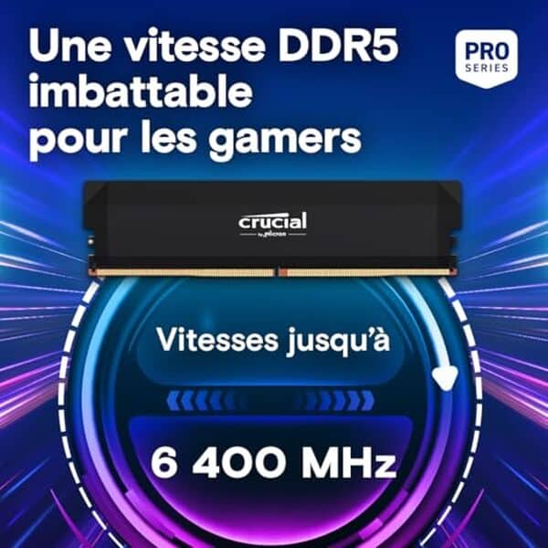 Découvrez notre test complet de la RAM Crucial Pro DDR5 32 Go 6000 MHz : performances gaming, latence et stabilité analysées en détail. 