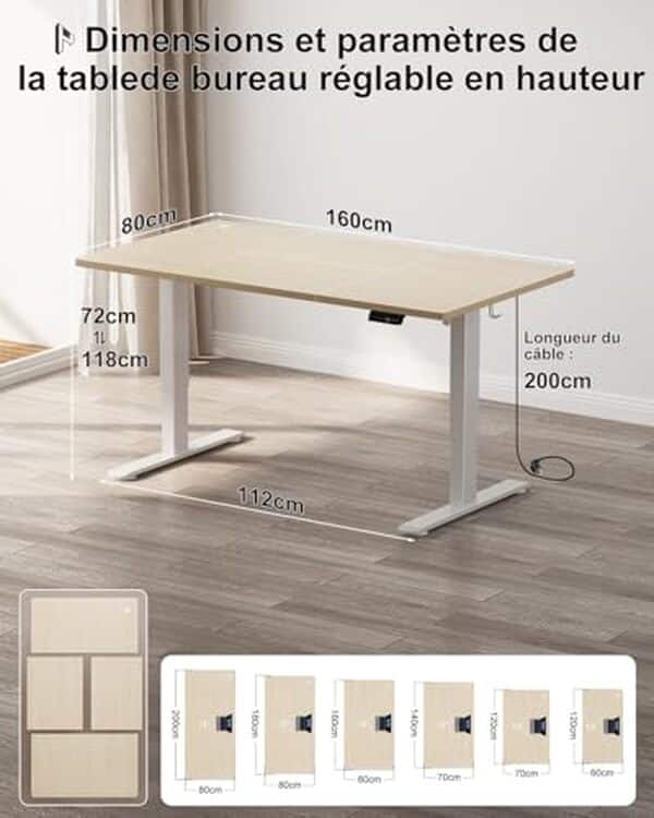 Découvrez notre test détaillé du bureau réglable Homall assis-debout : fonctionnalités, mémoire, anti-collision et avis complets pour choisir le meilleur bureau électrique. 