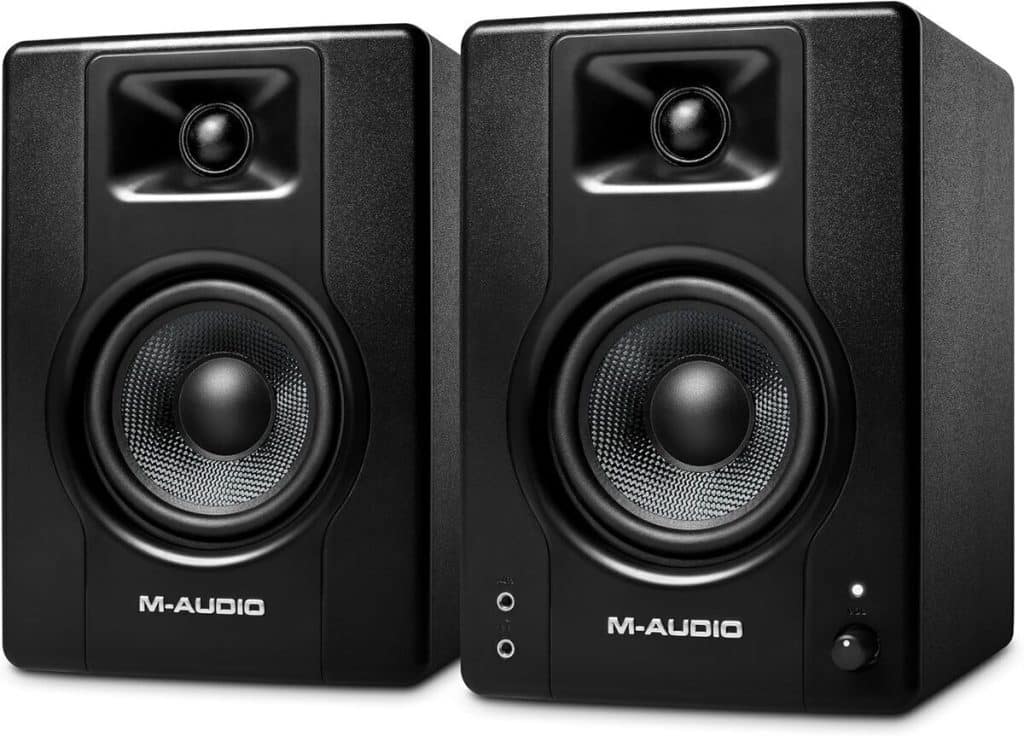 Test des enceintes de monitoring M-Audio BX4 : 120 W fiables pour gaming et production musicale
