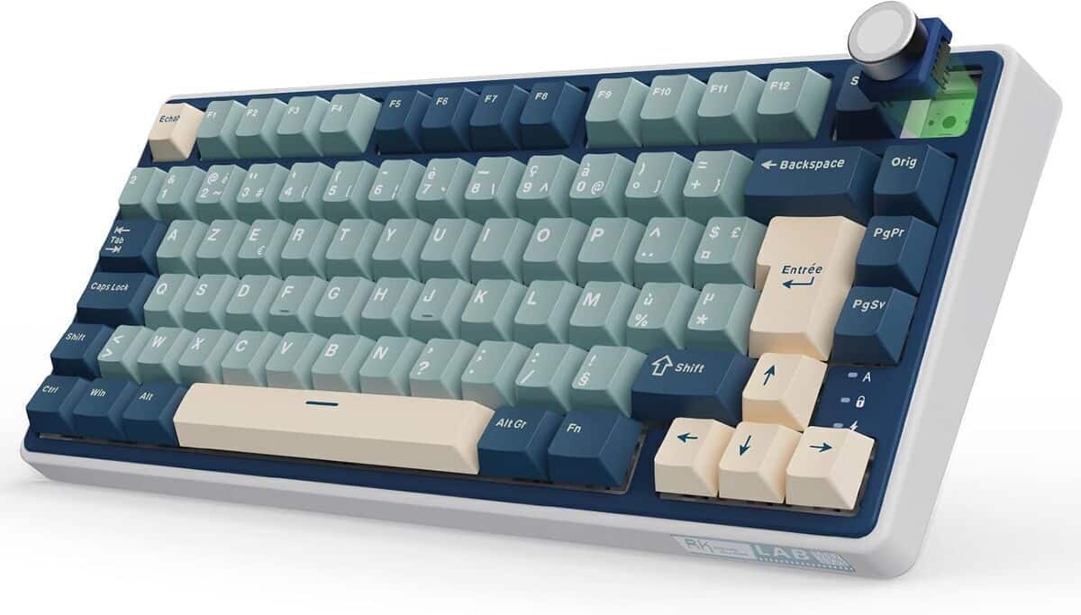 Test du clavier gamer RK Royal Kludge R75 : performance sans fil écrasante