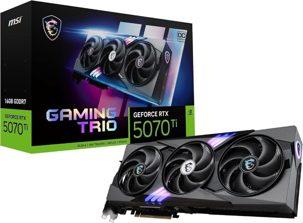 Test de la Msi Nvidia GeForce RTX 5070 Ti 16G Gaming Trio OC : performance graphique ultime !